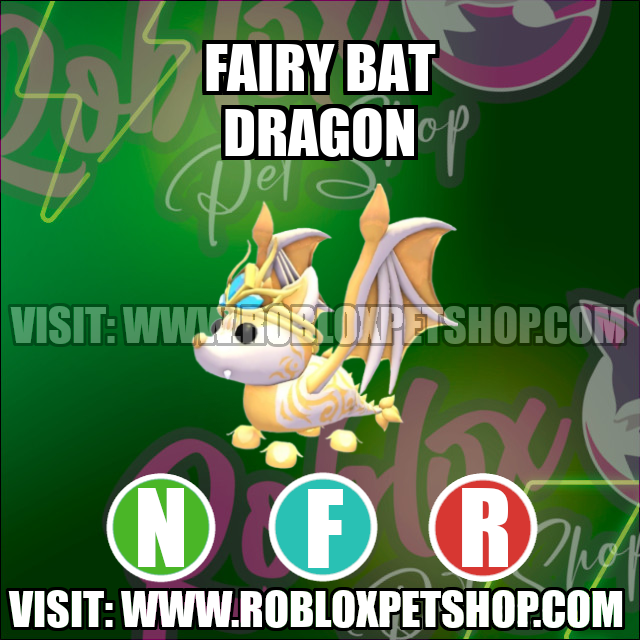 Fairy Bat Dragon NEON FLY RIDE Adopt Me