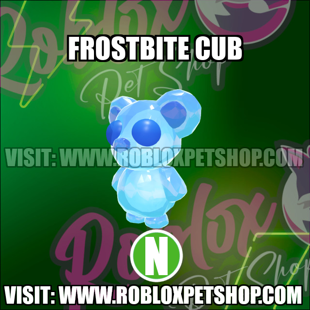 Frostbite Cub NEON Adopt Me