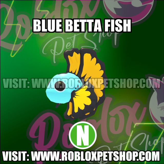 Blue Betta Fish NEON Adopt Me