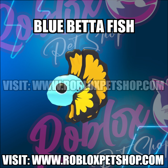 Blue Betta Fish NO POTION Adopt Me