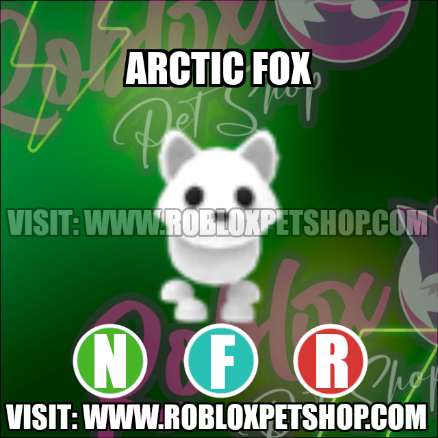 Arctic Fox NEON FLY RIDE Adopt Me