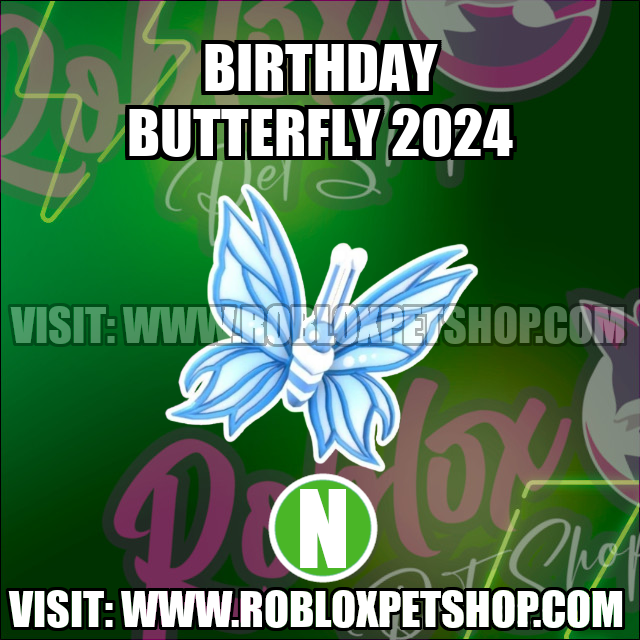 Birthday Butterfly 2024 NEON Adopt Me