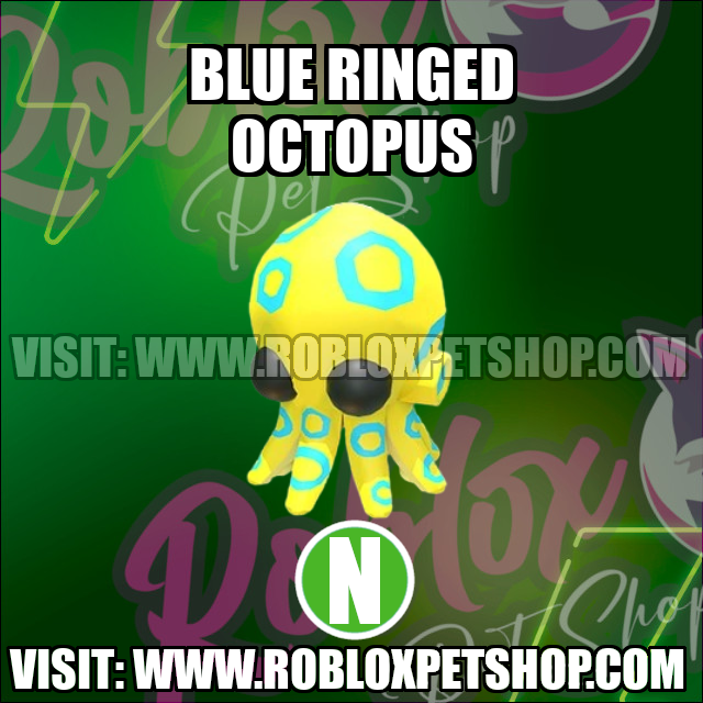 Blue Ringed Octopus NEON Adopt Me