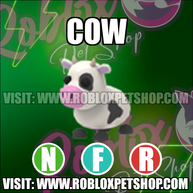 Cow NEON FLY RIDE Adopt Me