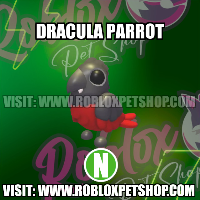 Dracula Parrot NEON Adopt Me