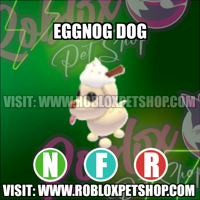 Eggnog Dog NEON FLY RIDE Adopt Me