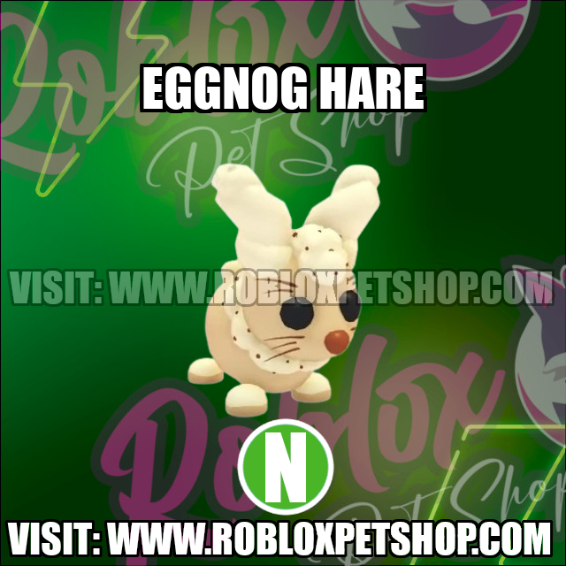 Eggnog Hare NEON Adopt Me