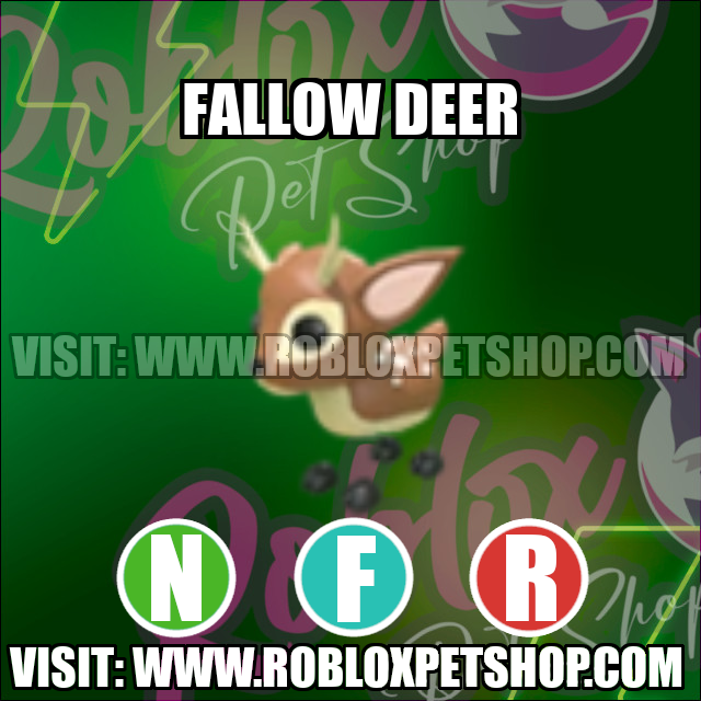 Fallow Deer NEON FLY RIDE Adopt Me