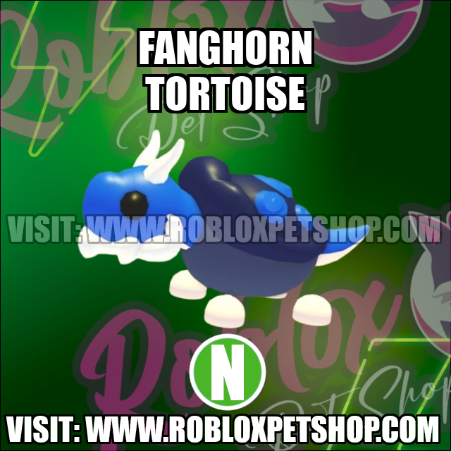 Fanghorn Tortoise NEON Adopt Me