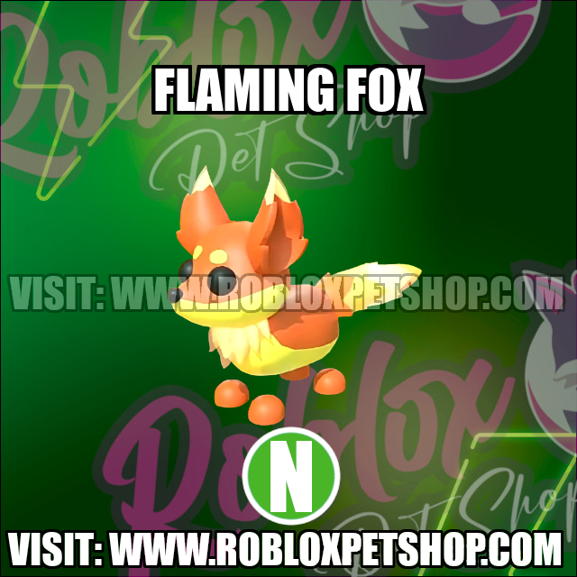 Flaming Fox NEON Adopt Me