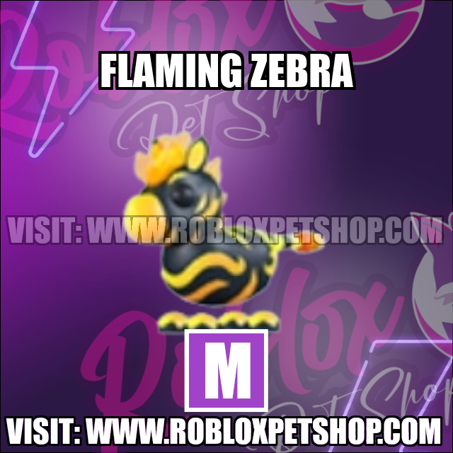 Flaming Zebra MEGA Adopt Me