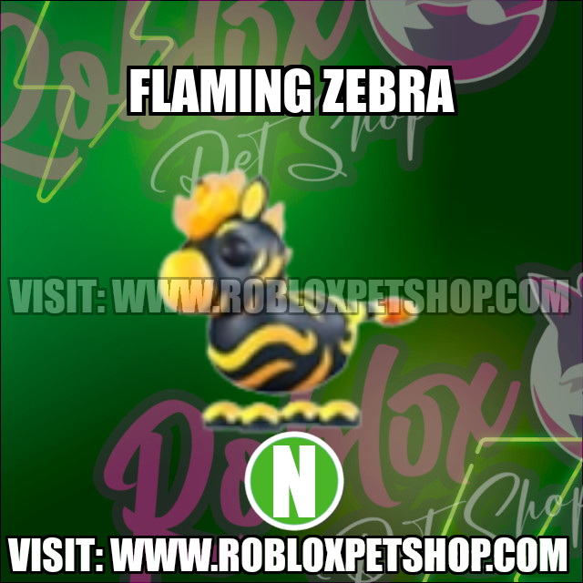 Flaming Zebra NEON Adopt Me