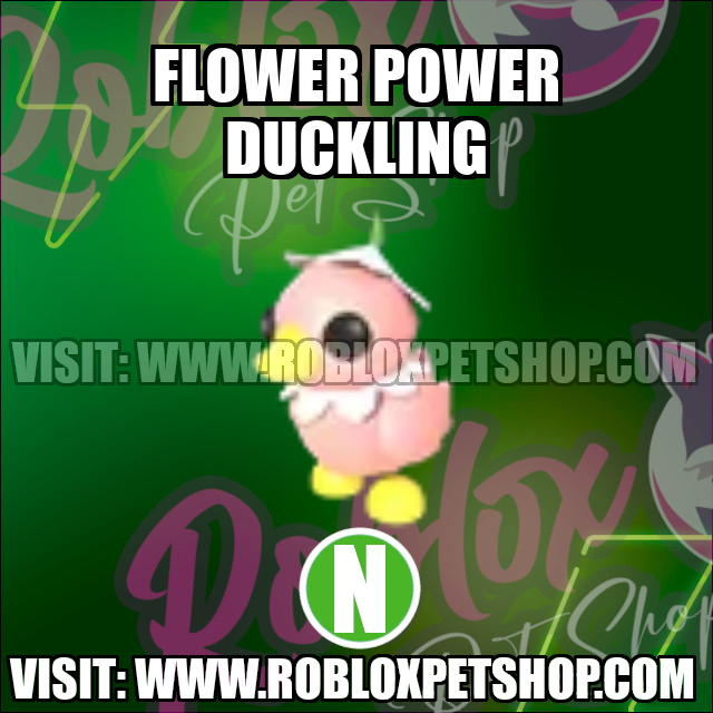 Flower Power Duckling NEON Adopt Me