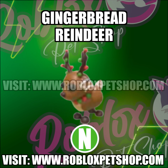 Gingerbread Reindeer NEON Adopt Me