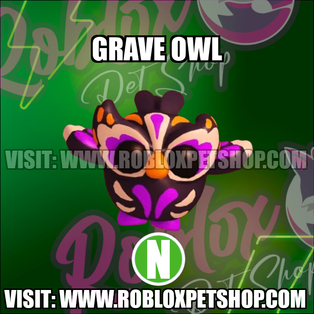 Grave owl NEON Adopt Me