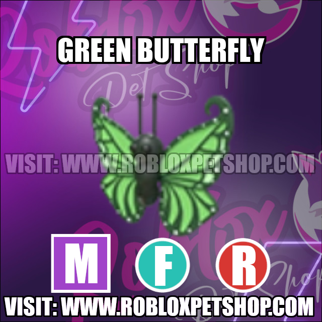 Green Butterfly MEGA FLY RIDE Adopt Me