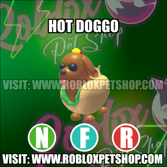 Hot Doggo NEON FLY RIDE Adopt Me