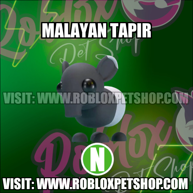 Malaysian Tapir NEON Adopt Me