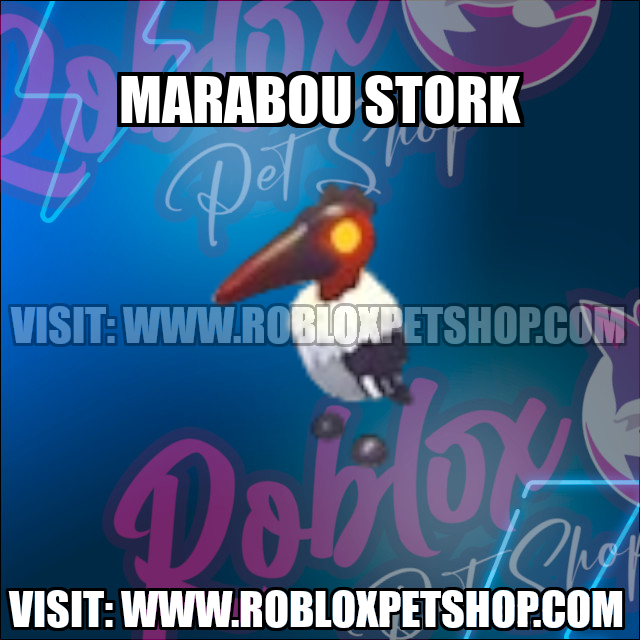 Marabou Stork NO POTION Adopt Me