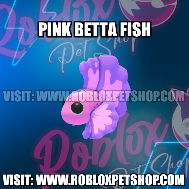 Pink Betta Fish NO POTION Adopt Me