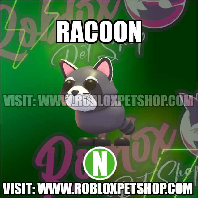 Raccoon NEON Adopt Me