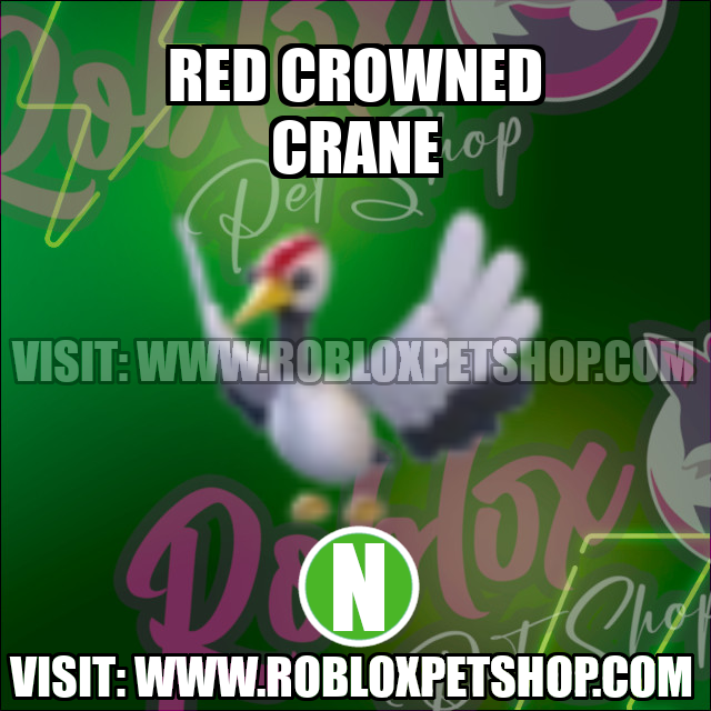 Red Crowned Crane NEON Adopt Me