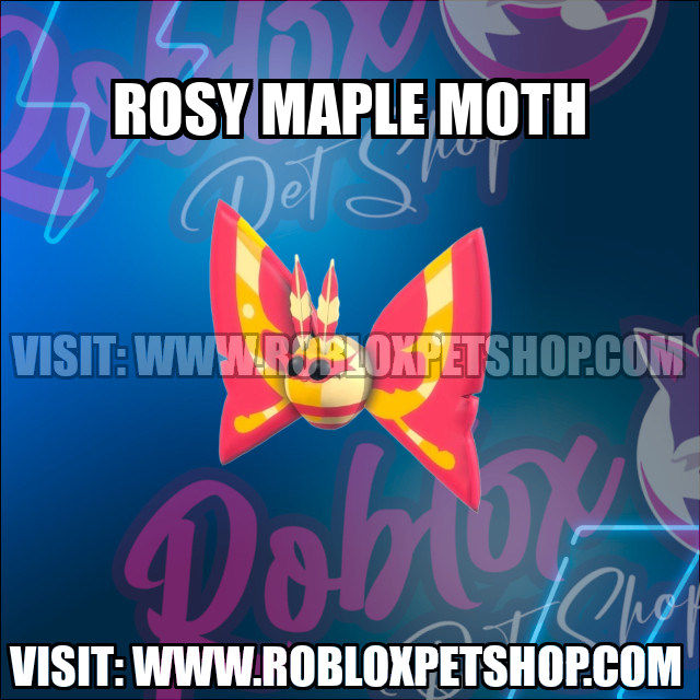 Rosy Maple Moth NO POTION Adopt Me