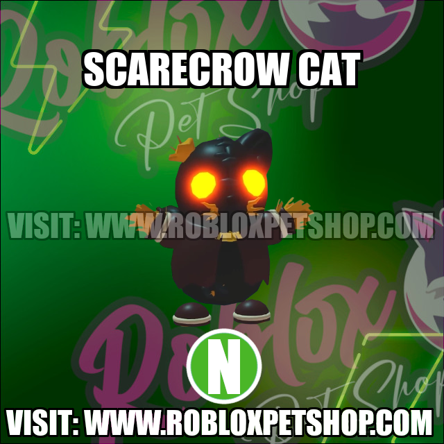 Scarecrow Cat NEON Adopt Me