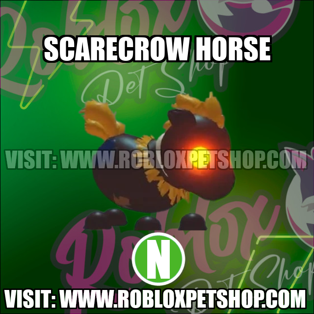 Scarecrow Horse NEON Adopt Me