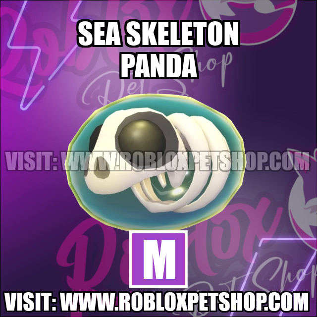 Sea Skeleton Panda MEGA Adopt Me