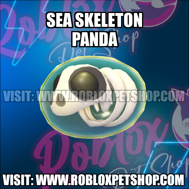 Sea Skeleton Panda NO POTION Adopt Me