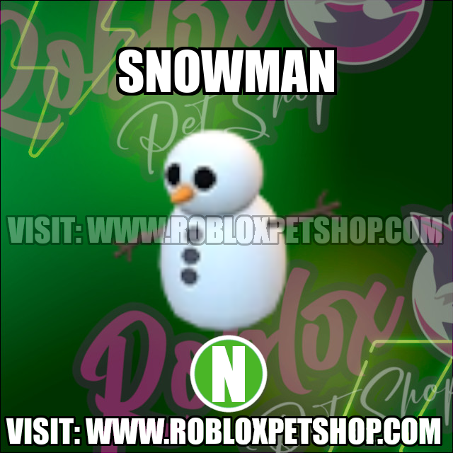 Snowman NEON Adopt Me