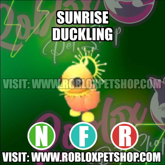 Sunrise Duckling NEON FLY RIDE Adopt Me