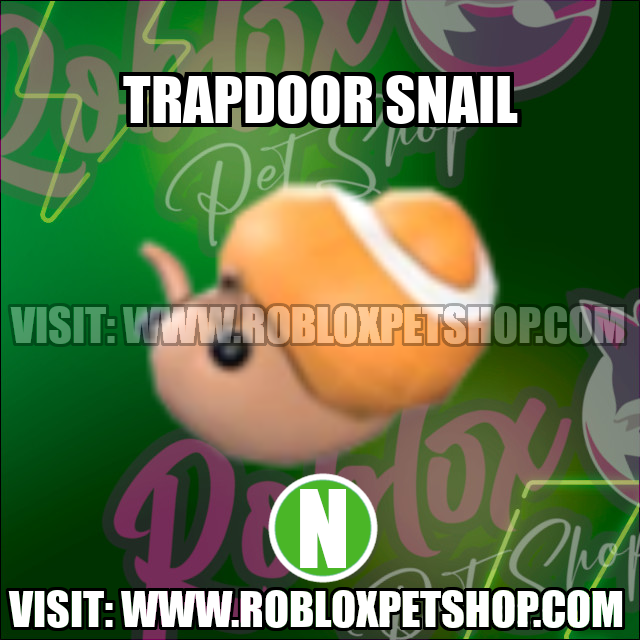 Trapdoor Snail NEON Adopt Me