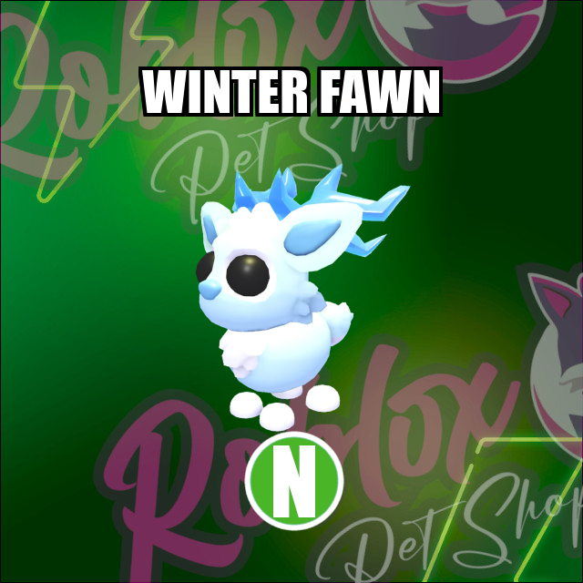 Winter Fawn NEON Adopt Me