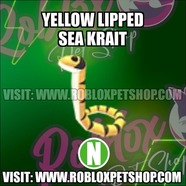 Yellow-Lipped Sea Krait NEON Adopt Me