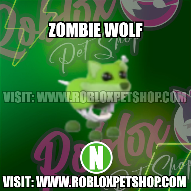 Zombie Wolf NEON Adopt Me