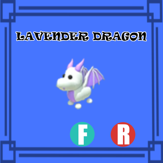 Lavender Dragon NORMAL FLY RIDE Adopt Me